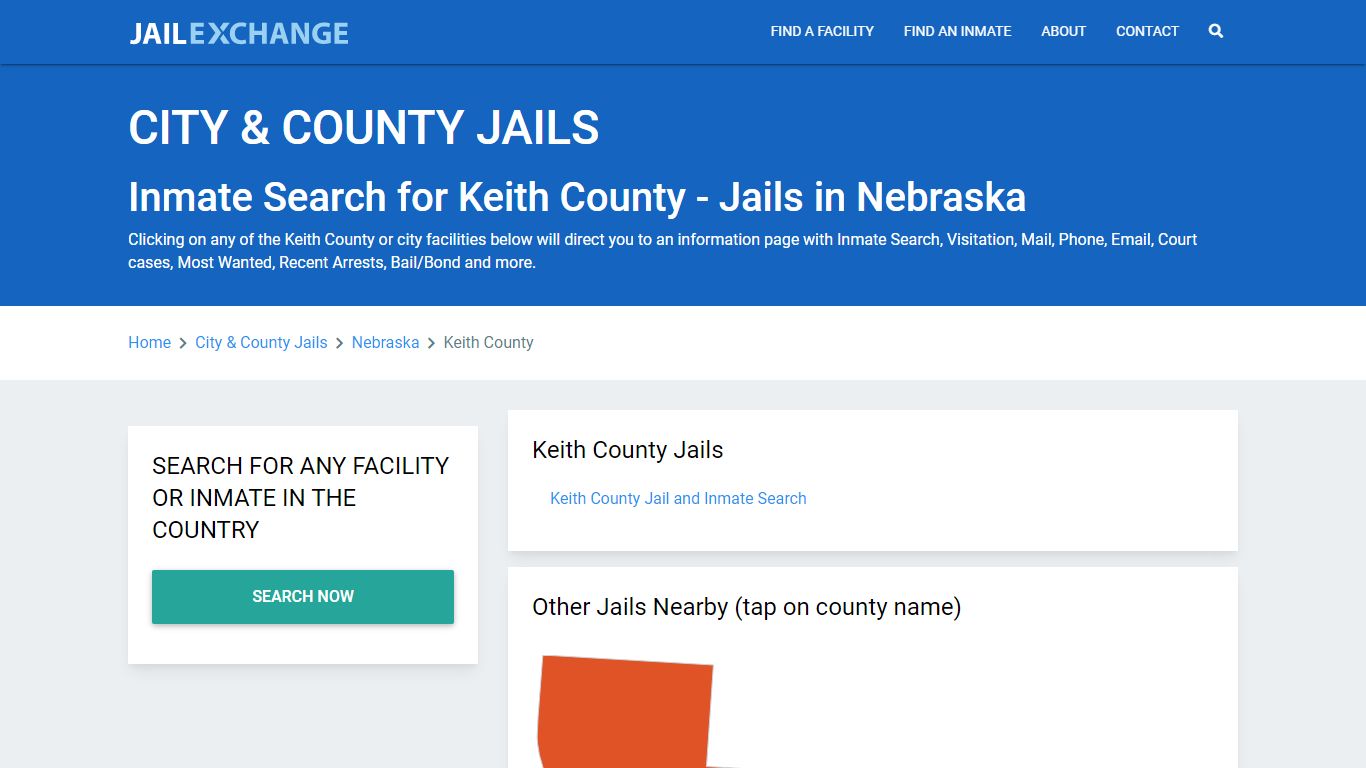 Inmate Search for Keith County | Jails in Nebraska - Jail Exchange